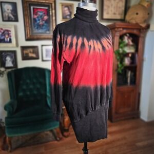Young Fabulous & Broke Tie Dye Turtleneck Mini Dress Side Zip Size XS